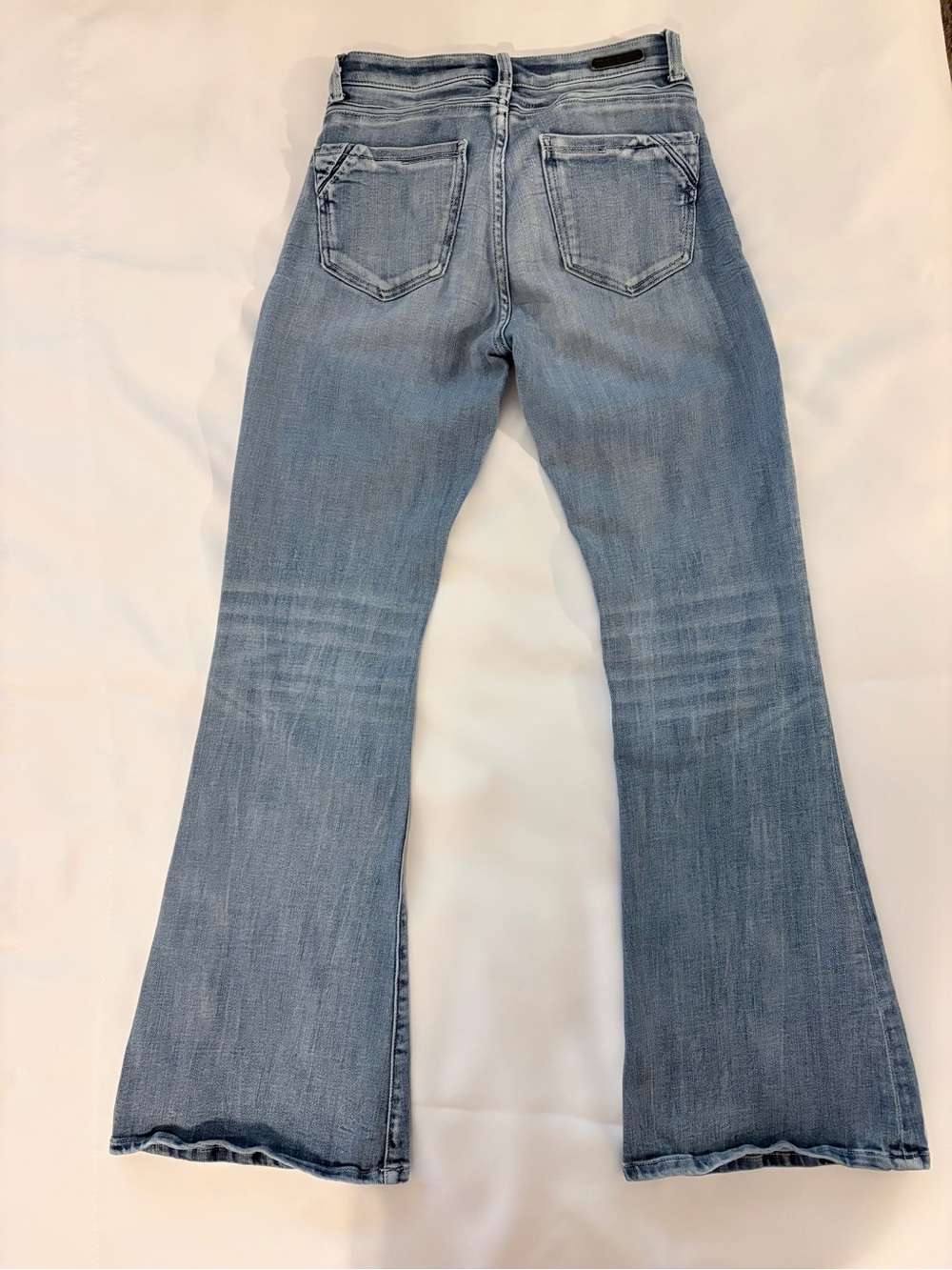Buckle Light Blue Flare Jeans - Picture 2 of 5